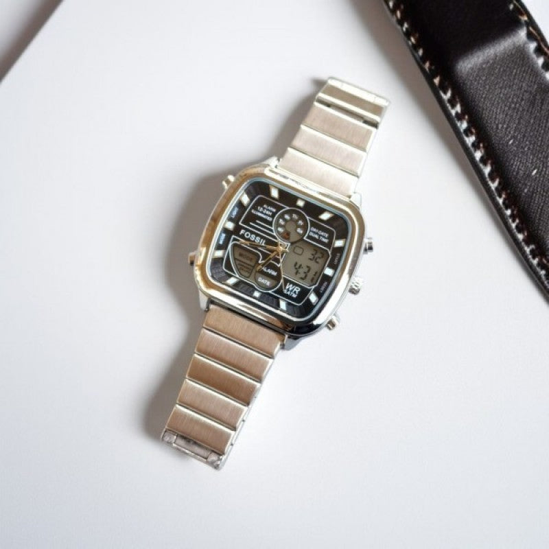 Fossi l Retro Silver Black
