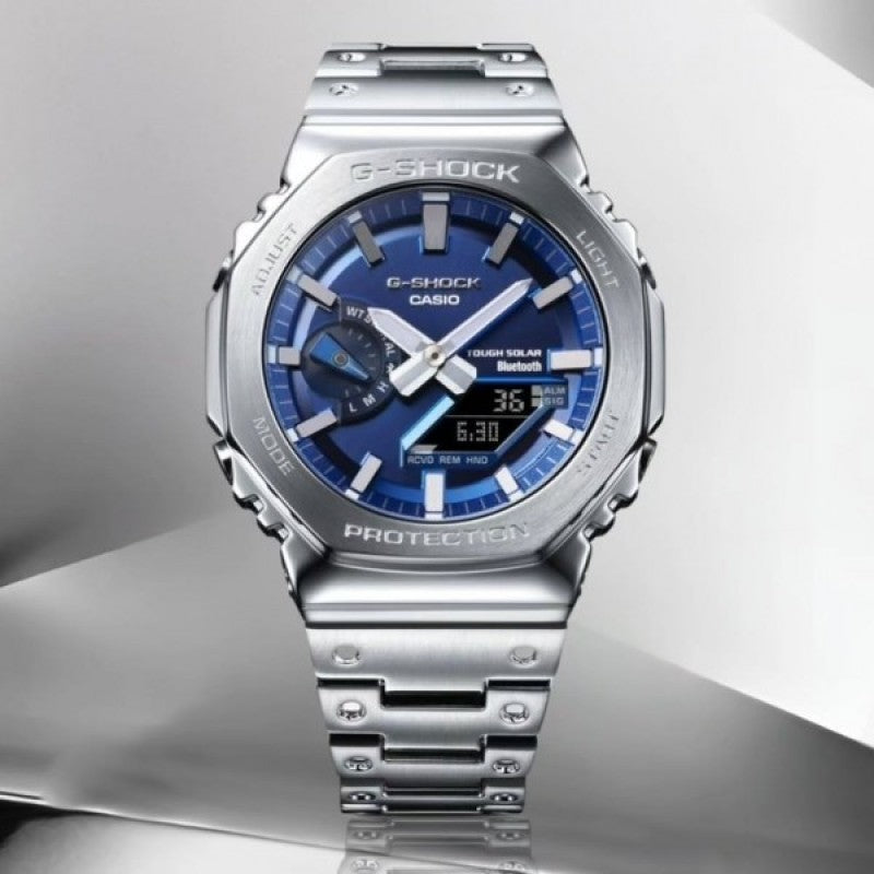 Casi o G shock GM2100 Silver Blue