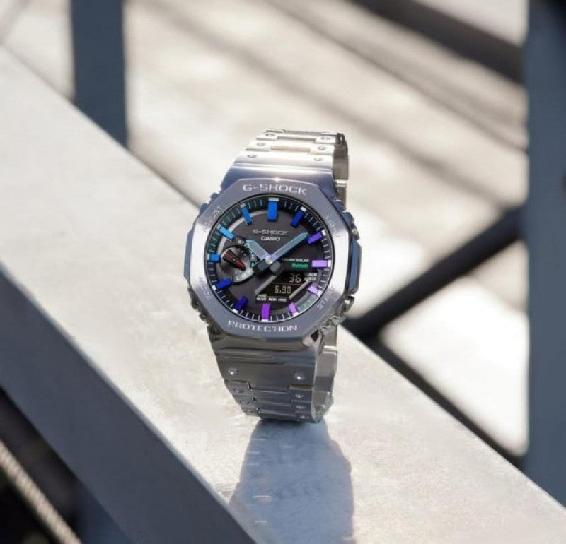 Casi o G shock GM2100 Silver Rainbow