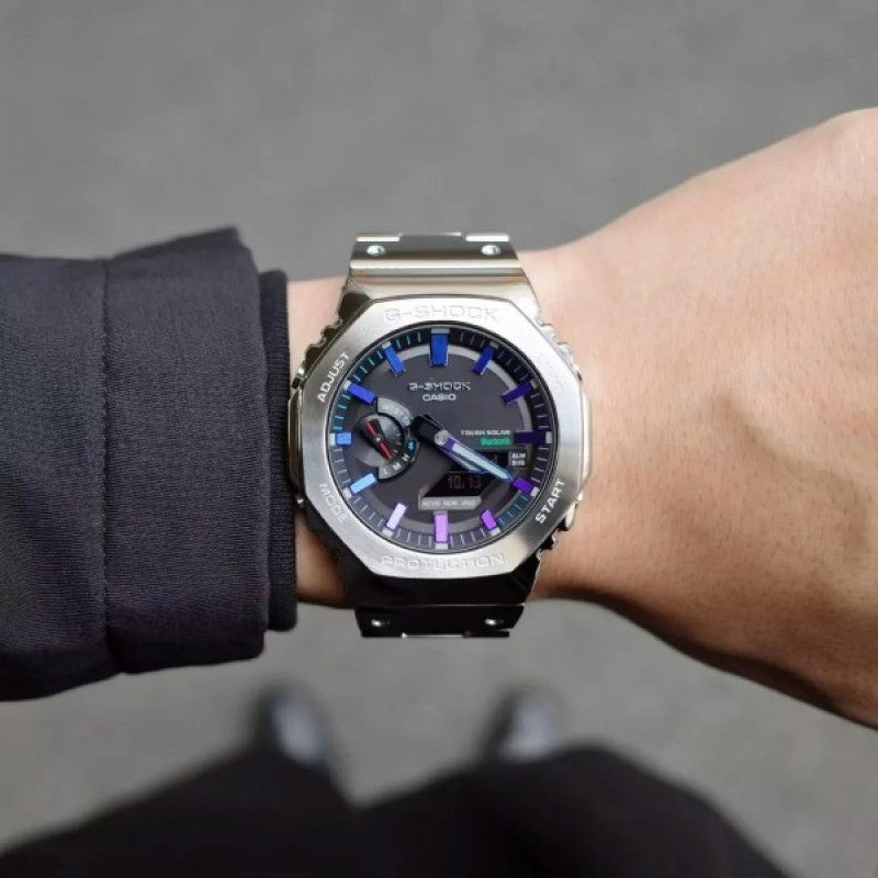Casi o G shock GM2100 Silver Rainbow