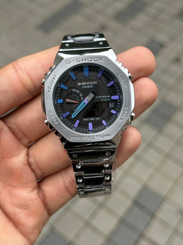 Casi o G shock GM2100 Silver Rainbow