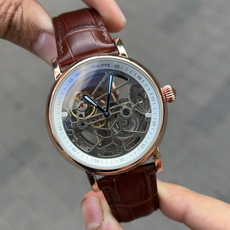 Patek Philipp e Premium Leather Transparent Brown