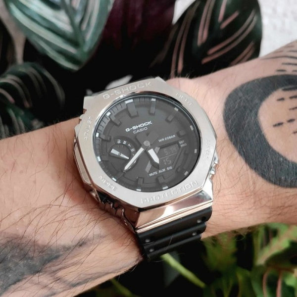 Casio G shock GM 2100 Silver Grey