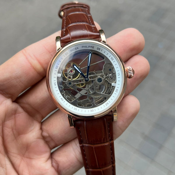 Patek Philipp e Premium Leather Transparent Brown
