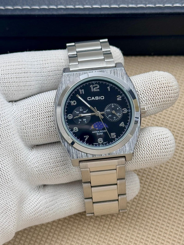 Casio Standard Analog Men s Moon Phase Dial Quartz MTP M300D