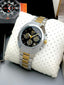 Rad o 100M Chronograph Two Tone Black Dial