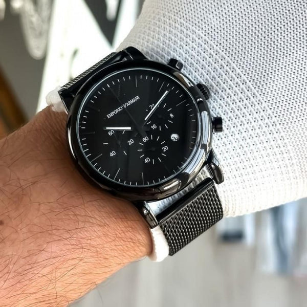 Emporio Arman i Chronograph Black