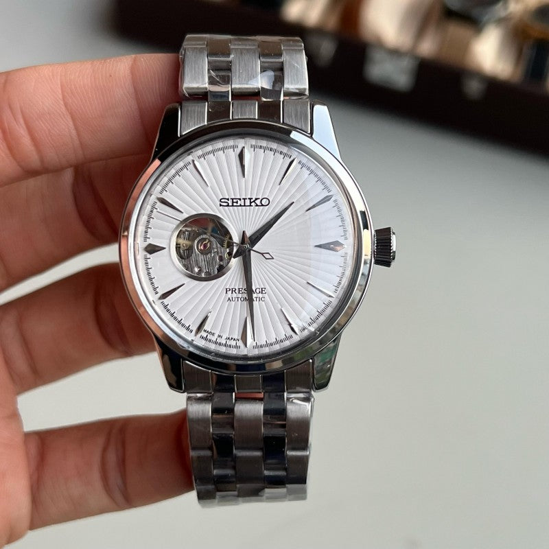 Seik o Presage Cocktail Automatic Silver White