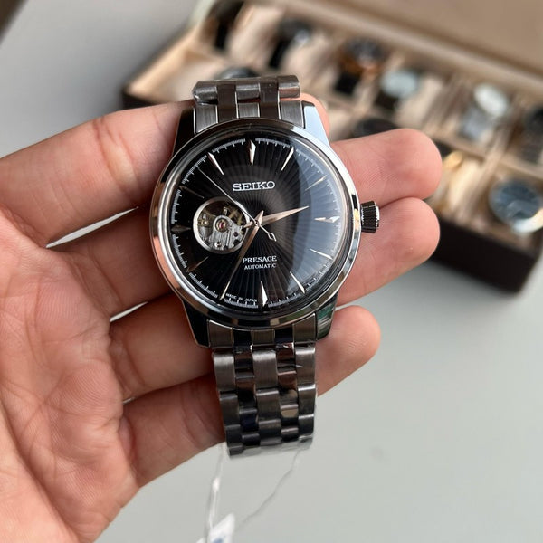 Seik o Presage Cocktail Automatic Silver Black