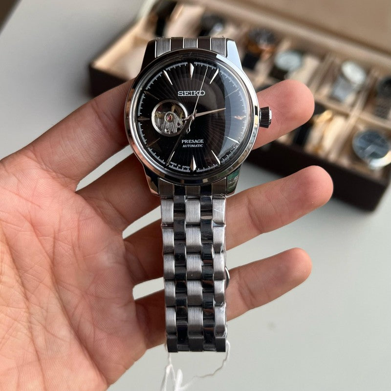 Seik o Presage Cocktail Automatic Silver Black