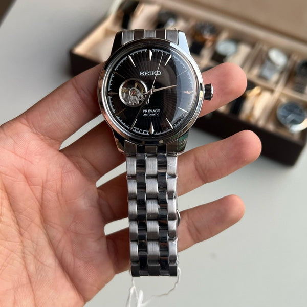Seik o Presage Cocktail Automatic Silver Black