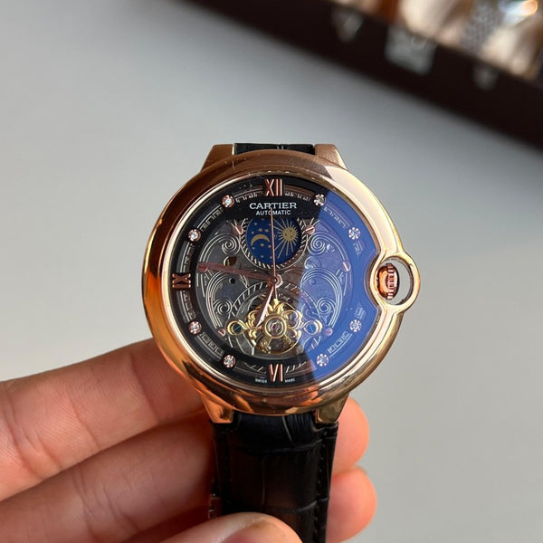 Cartie r Automatic Leather Rose Black