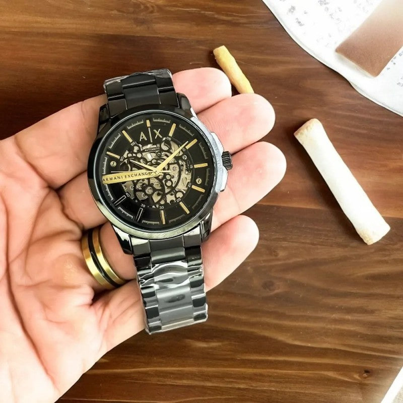 Arman i Exchange Hampton Skeleton Automatic Black Gold Main image