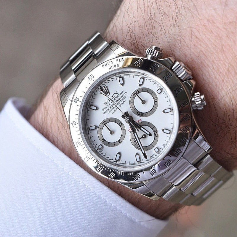 Role x Daytona Silver White Automatic