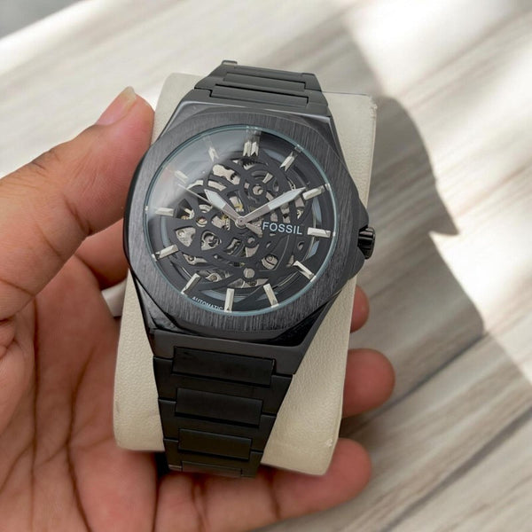 Fossi l Skeleton Automatic Black
