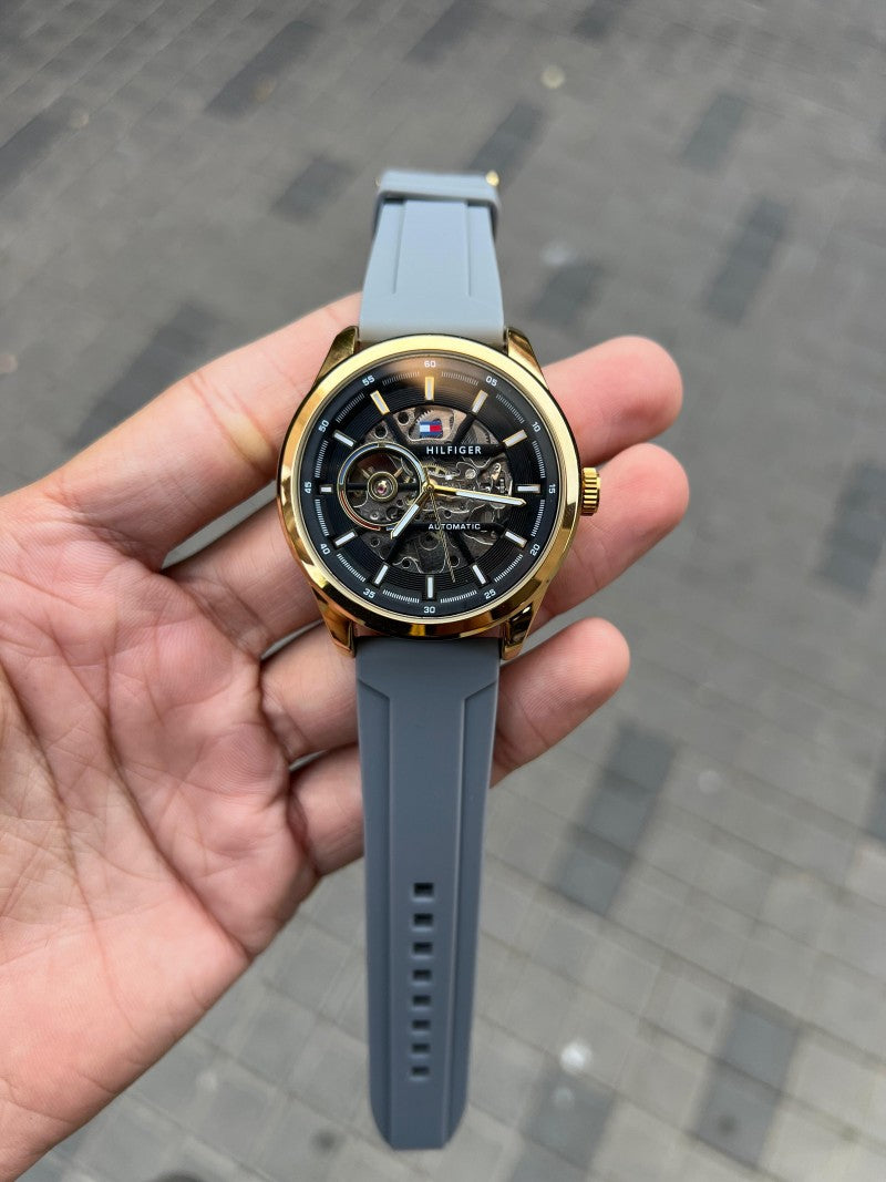 Tommy Hilfige r Automatic grey gold Main image
