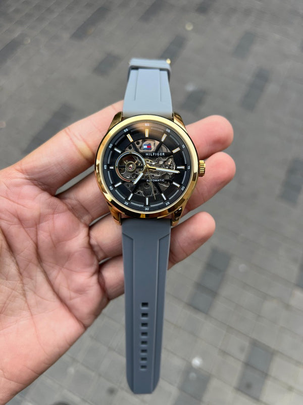 Tommy Hilfige r Automatic grey gold