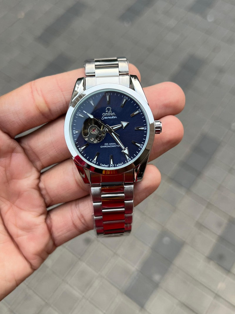 Omeg a Seamaster Automatic AAA Premium Silver Blue