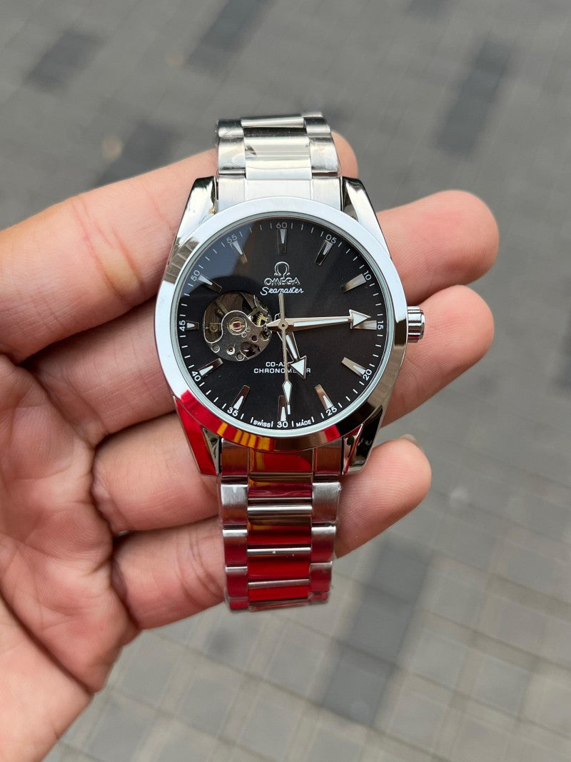 Omeg a Seamaster Automatic AAA Premium Silver Black