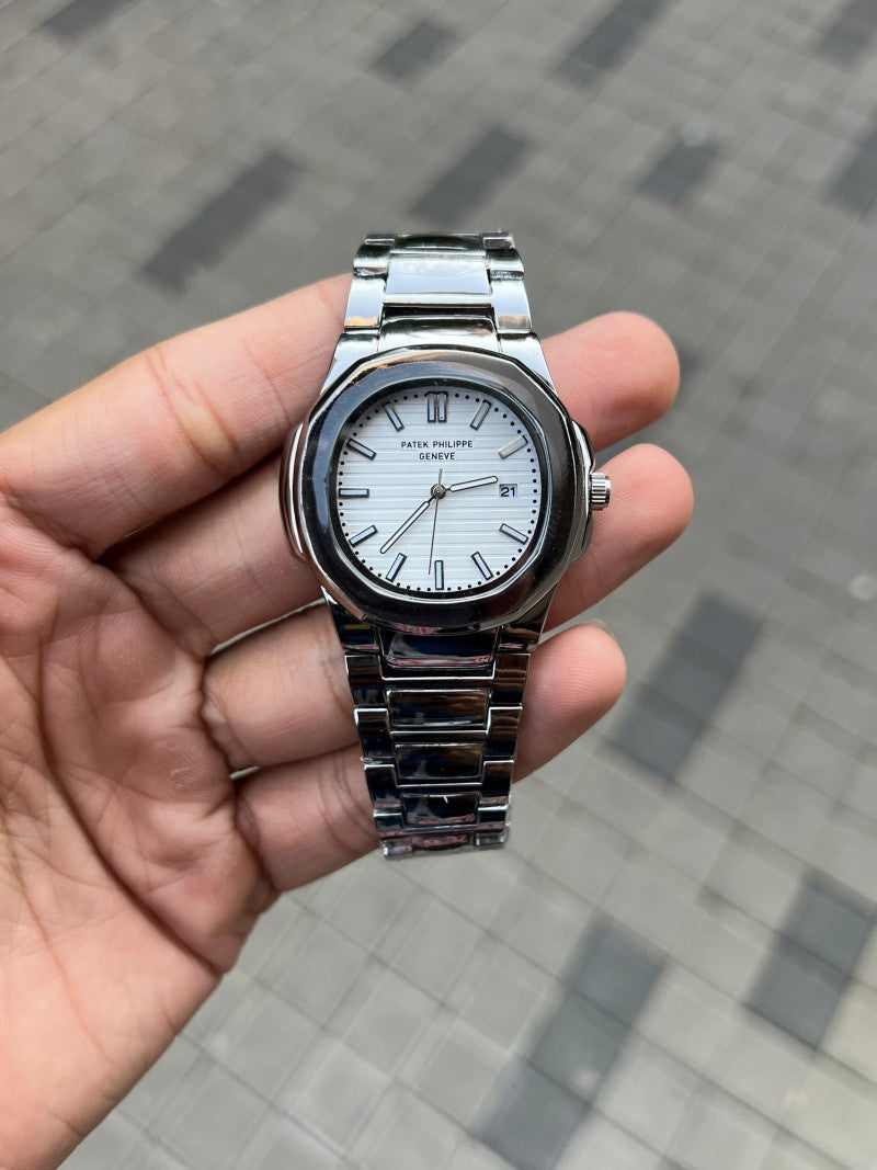 Pate k Phillipe Nautilus silver white