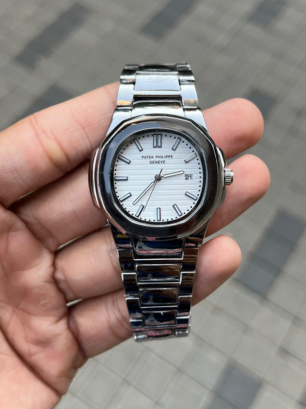 Pate k Phillipe Nautilus silver white