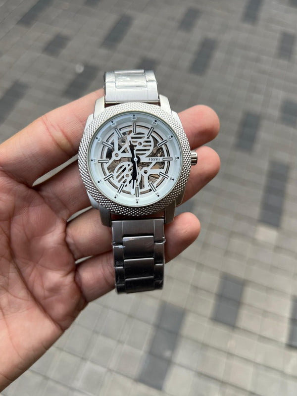 Fossi l Me3080 Modern Machine Silver White