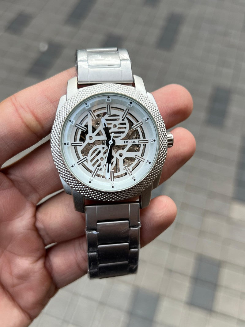 Fossi l Me3080 Modern Machine Silver White