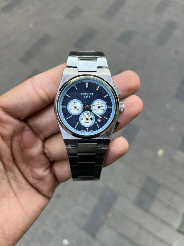 Tisso t PRX Chronograph Silver Blue