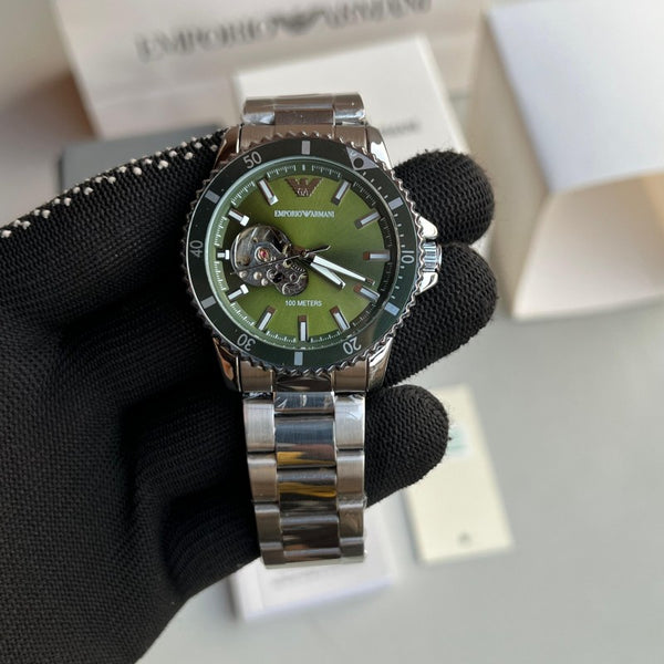 Emporio Arman i Automatic Crown AAA Silver Green