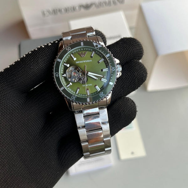 Emporio Arman i Automatic Crown AAA Silver Green