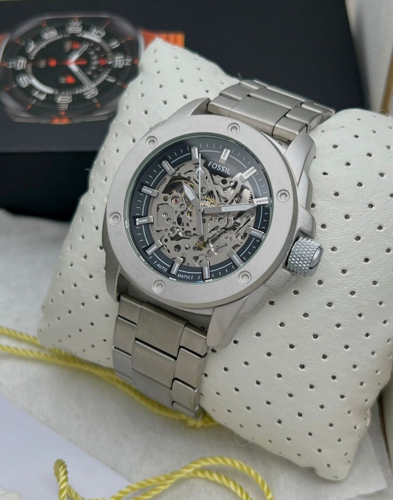 Fossi l Modern Machine Silver Black