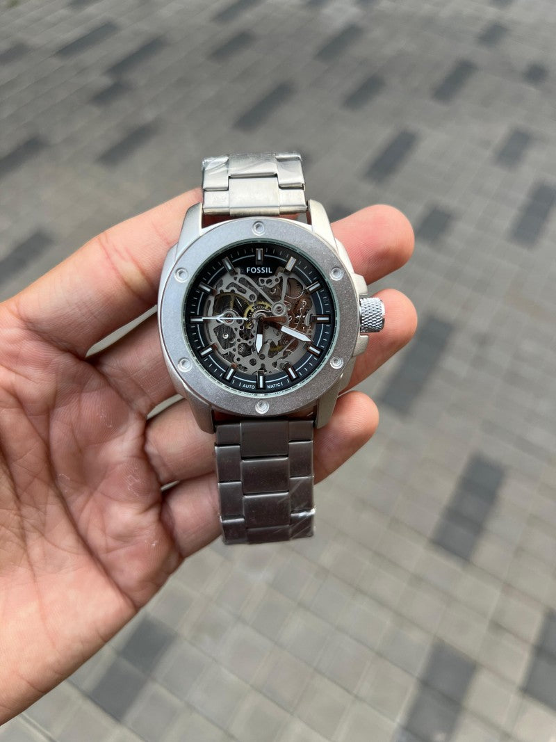 Fossi l Modern Machine Silver Black