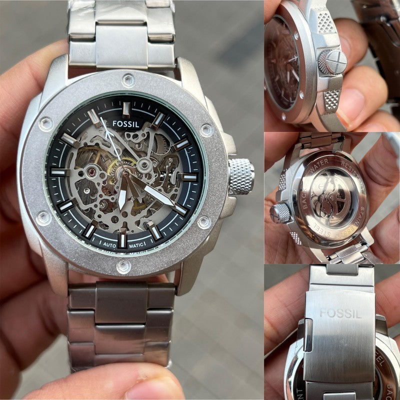Fossi l Modern Machine Silver Black