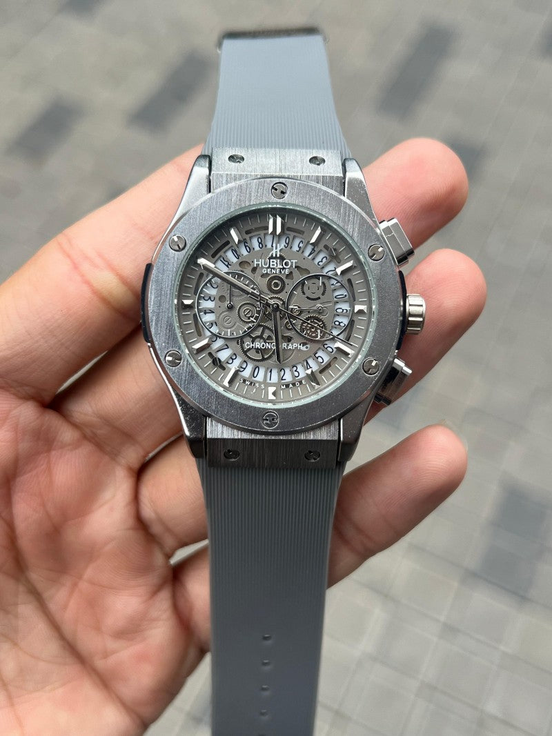 Hublo t Calendar Chronograph Grey Silicon Main image