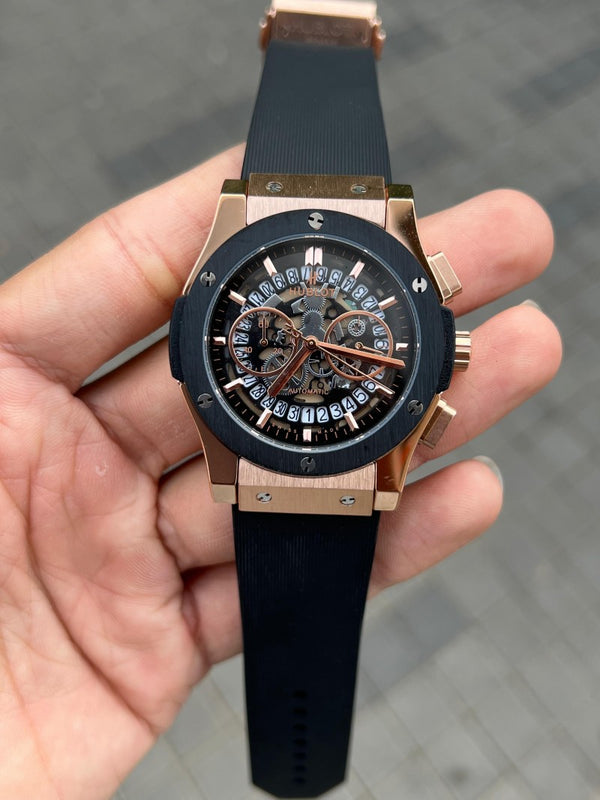 Hublo t Big Bang Rose gold Calendar