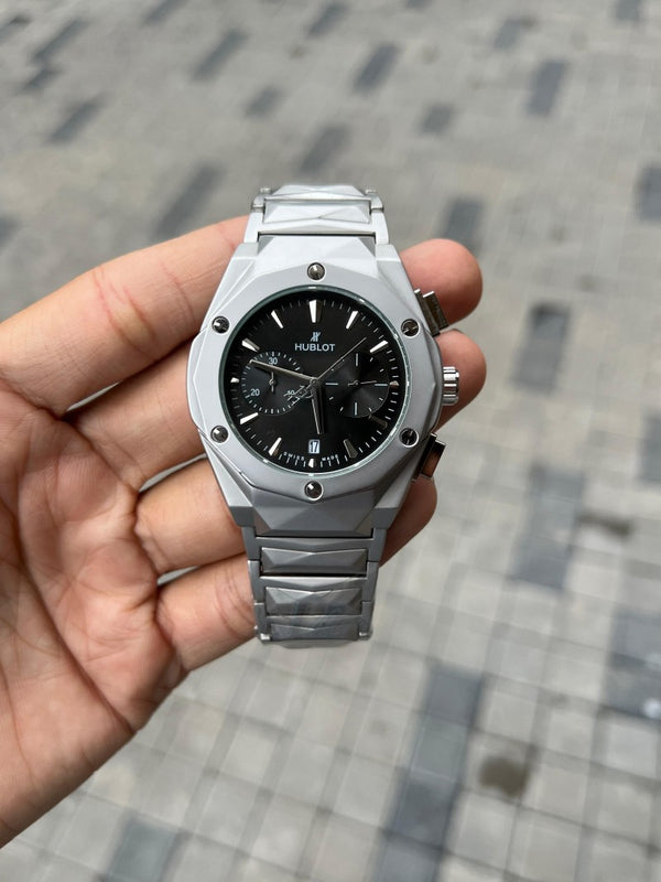 Hublo t Big Bang Chronograph Silver Black