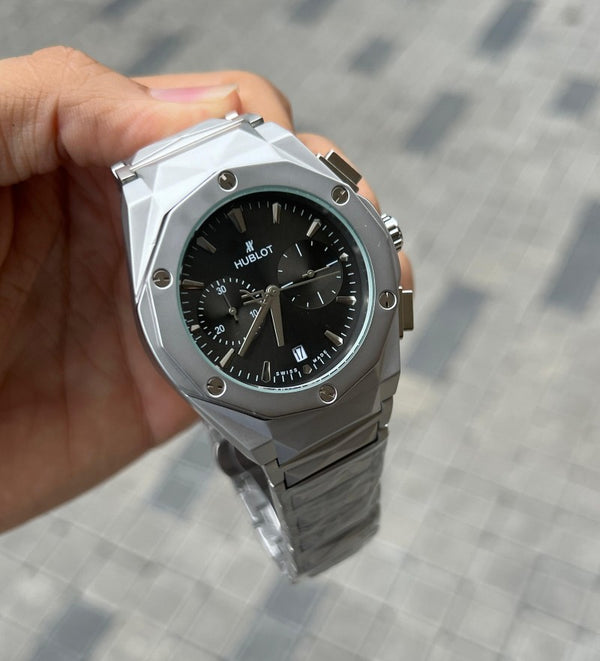 Hublo t Big Bang Chronograph Silver Black