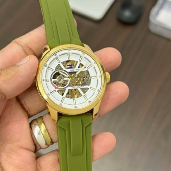 Tommy Hilfige r Automatic Green Silicon