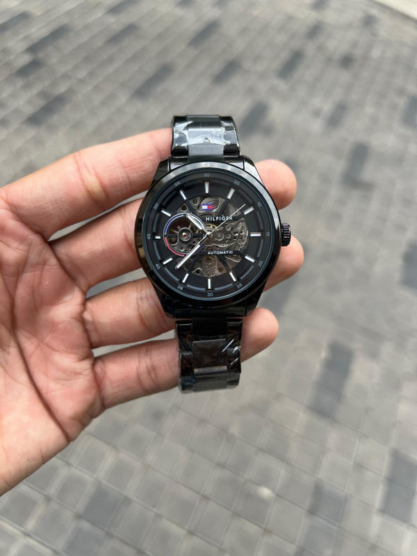 Tommy Hilfige r Automatic Black Chain