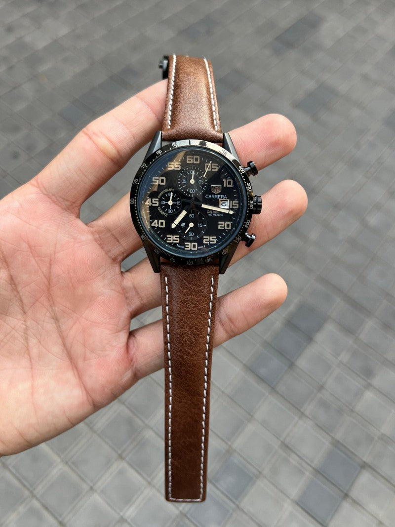 Tag Heue r Calibre 16 Brown Leather Main image
