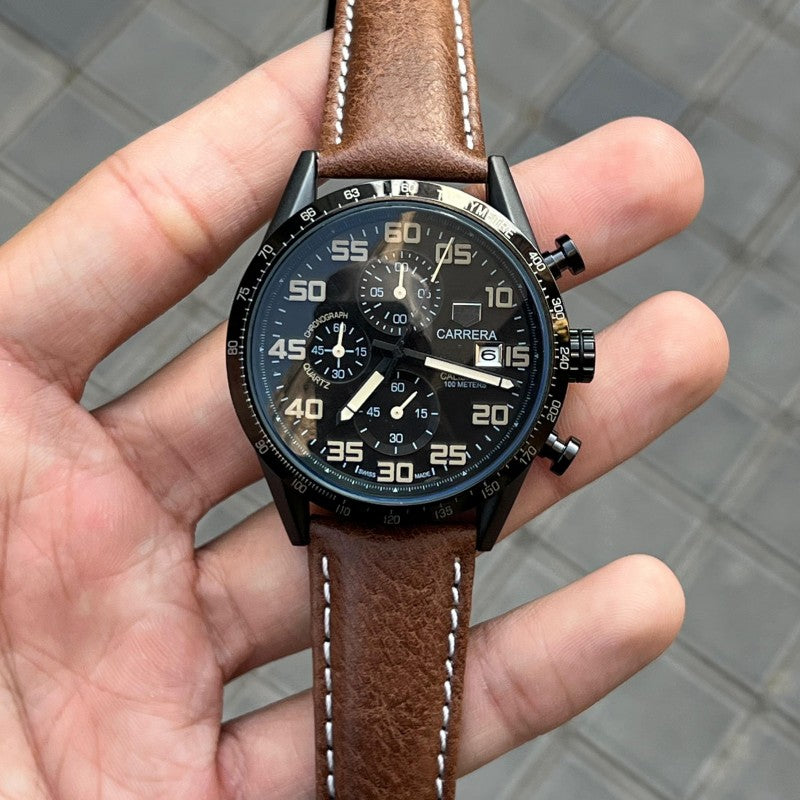 Tag Heue r Calibre 16 Brown Leather Secondary image