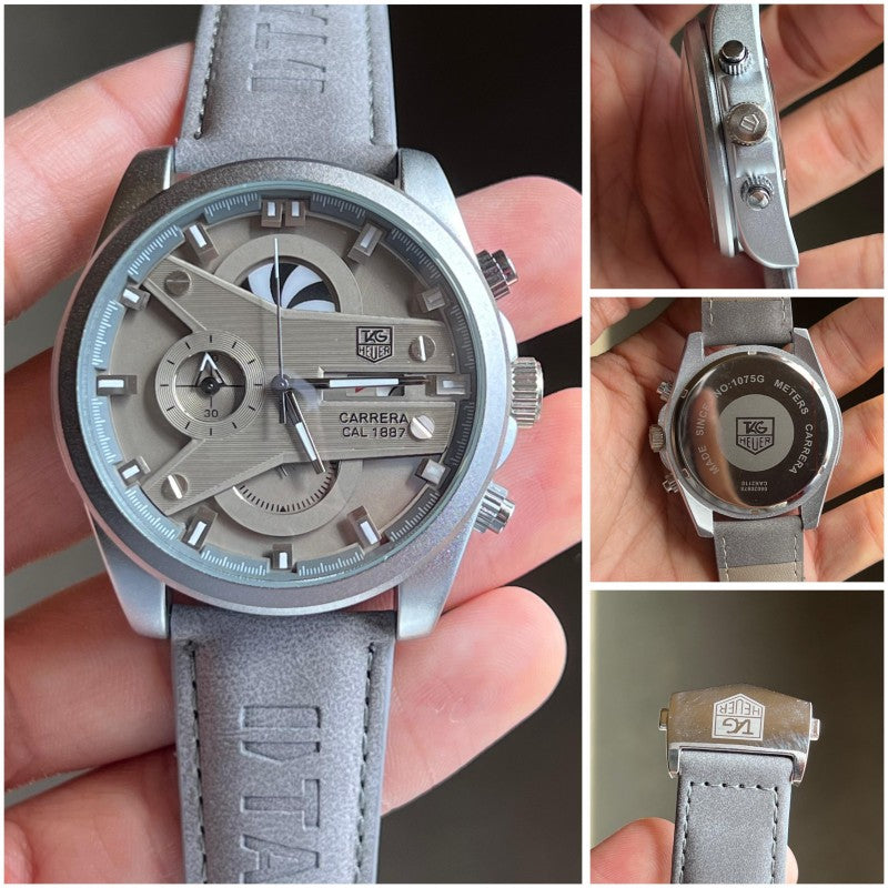 Tag Heue r CR 7 Grey Leather