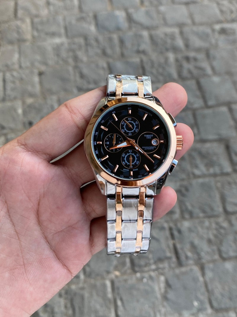 Tisso t 1853 Two Tone Black Dial