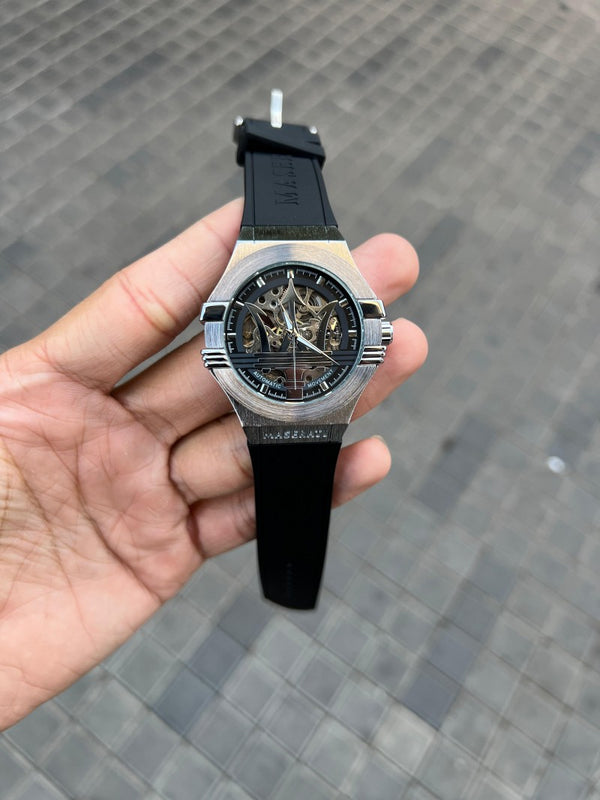 Maserat i Potenza Automatic Silver Black