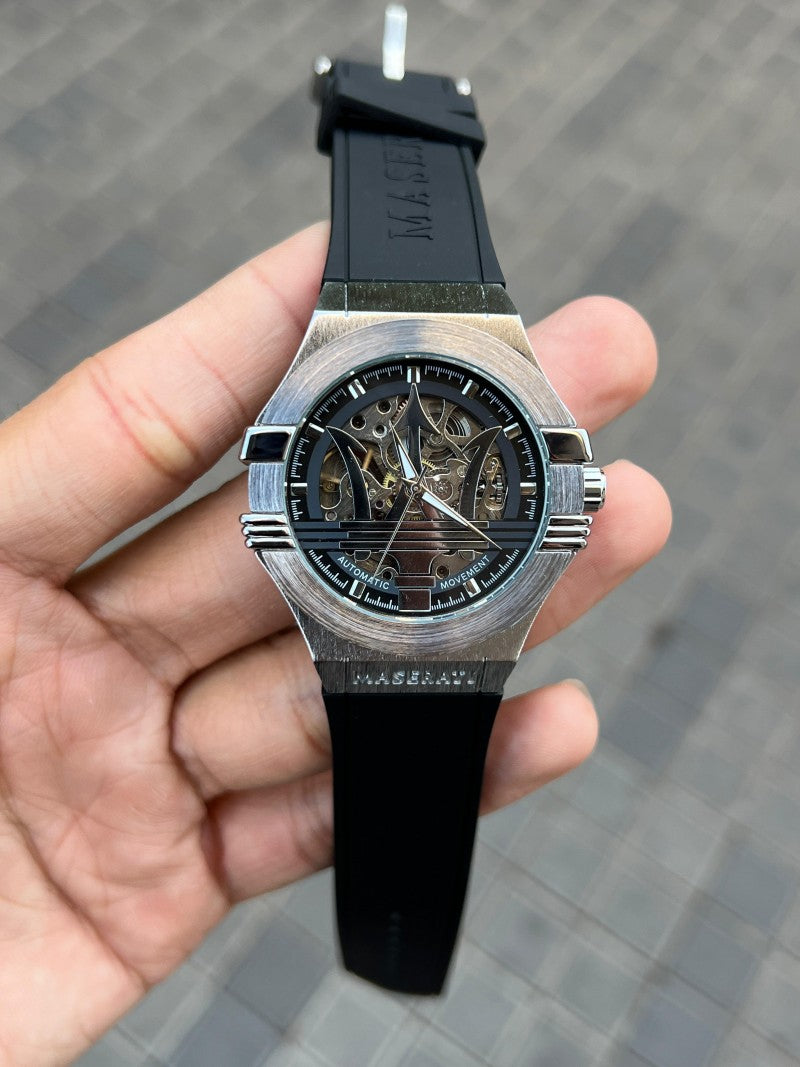 Maserat i Potenza Automatic Silver Black