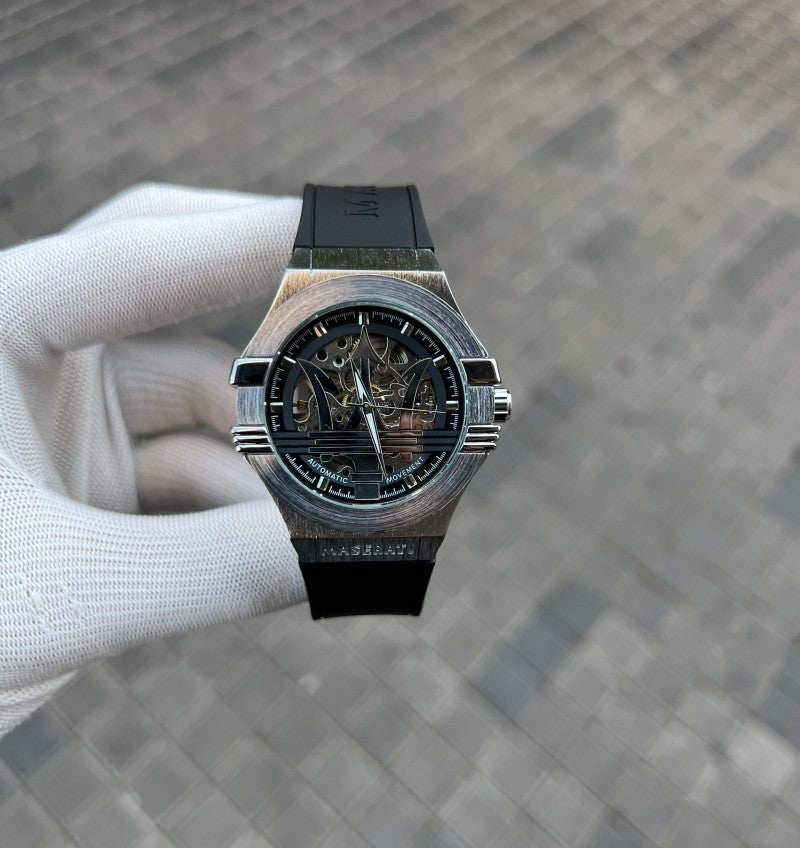 Maserat i Potenza Automatic Silver Black