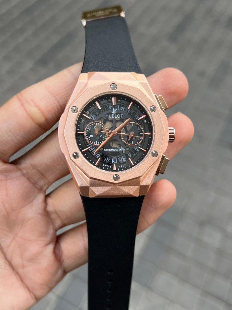 Hublot Chronograph Rose Gold Black