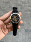 Tisso t 1853 Skeleton Automatic Two Tone Black Leather