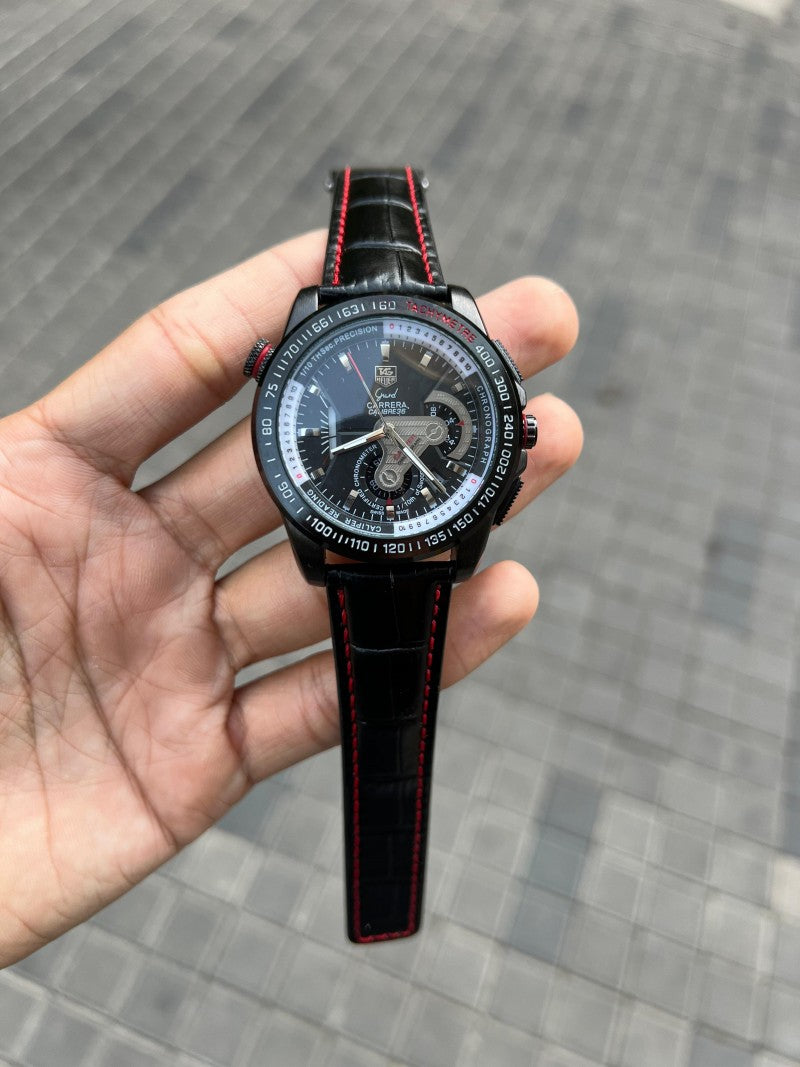 Tag heuer calibre 36 Leather Black