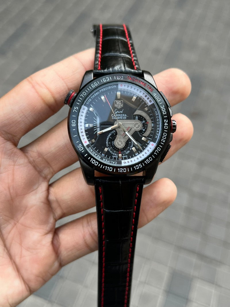 Tag heuer calibre 36 Leather Black